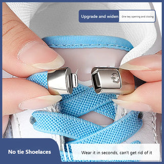 8MM No Tie Shoe Laces Press Lock Shoelaces Without Ties